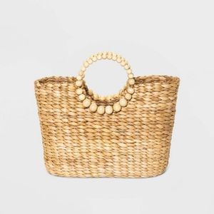 Straw Tote Handbag